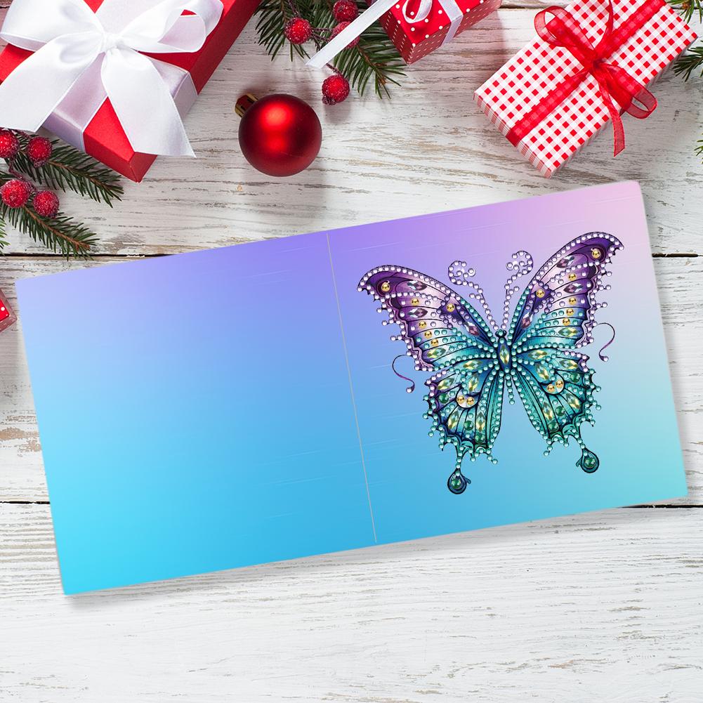 6 Pcs Special Shape Diamond Drawing Card Christmas Diamond New Year Greeting Card Diamond Painting Birthday Thank You Cards Kits