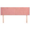 VidaXL Tête de lit avec oreilles Rose 147x16x78-88 cm Velours3118541