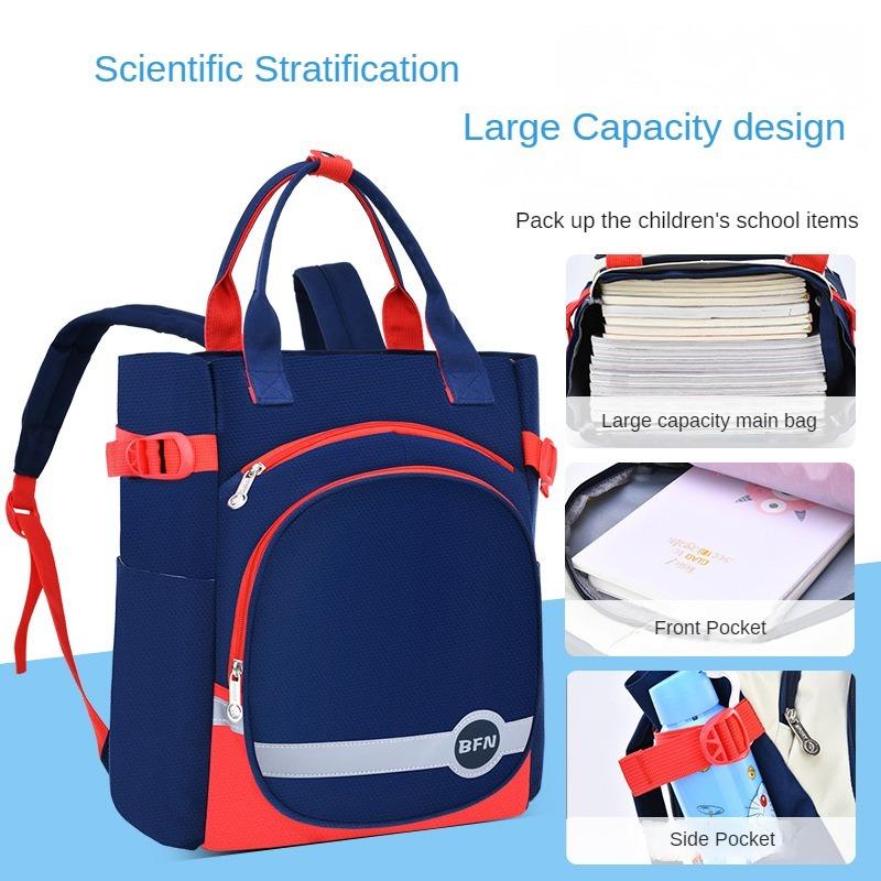 Pendler Studentenrucksack Modische und minimalistische Colorblock-Einzelschultertasche Kinder Umhängetasche