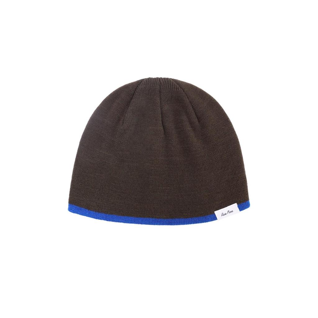 Women's Double Layer Knit Beanie for Large Heads - Color Block, Small Face Effect, Warm Wool for Autumn/Winter, Perfect for Cycling & Climbing.