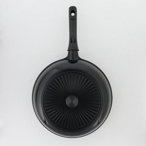 LIV PLUS 26cm Frying Pan, Gas Stove Only, Lightweight, Black, NM-382