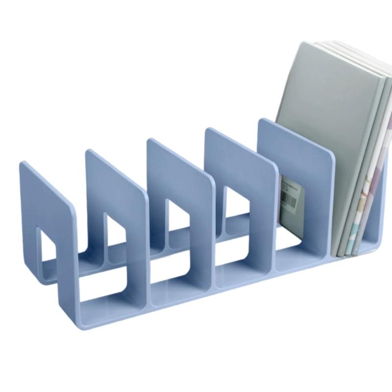 Practical Bookends File Sorter Desk Bookshelf Reading Shelf Book Storage Stand for Students