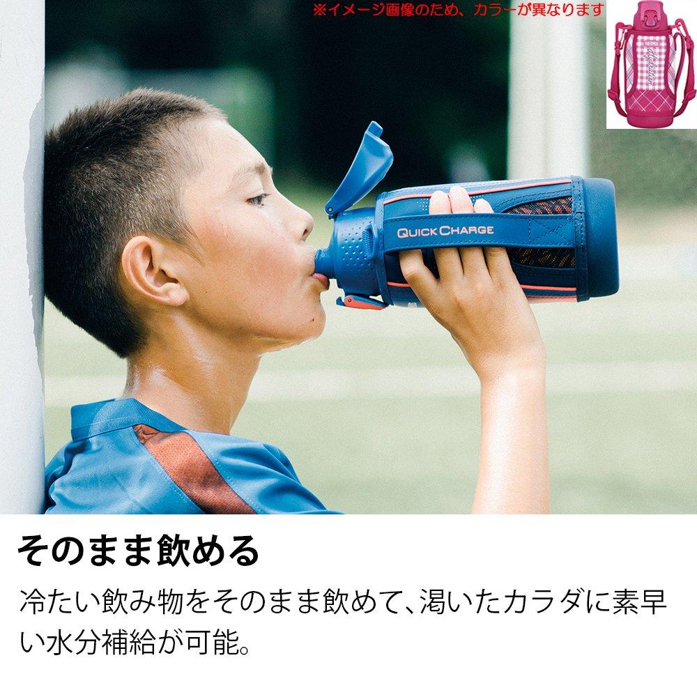 Thermos Vacuum Insulated Sports Bottle Open Pink Gingham PGM [One-Touch Type] 0.8L FFZ-802F