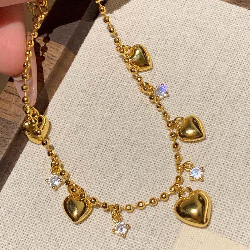 

Zircon Round Buckle Bracelet: Light Luxury, Advanced Style, Versatile Hand Jewelry