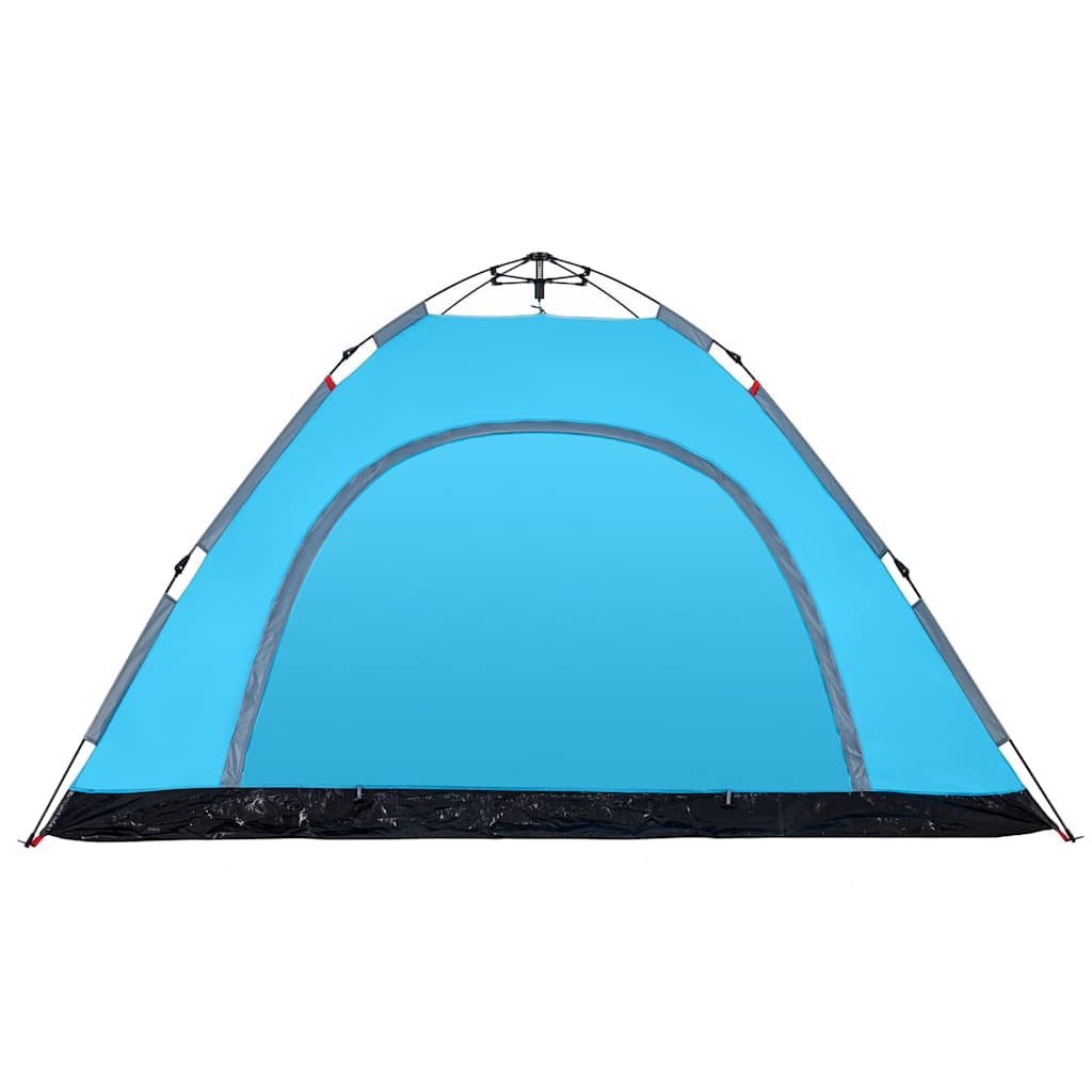 5 Person Camping Tent Blue Quick Release