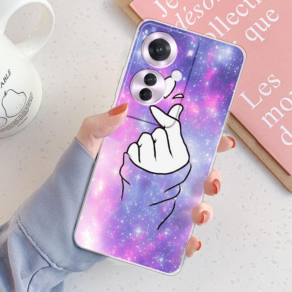 For OPPO Reno11 F 5G Case For Oppo F25 Pro 5G Cover Shockproof Clear Soft Silicone Phone Case on Reno11F /F2 Pro Protect Fundas