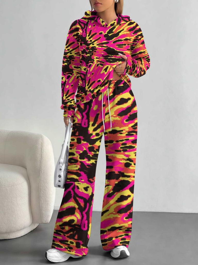 Vertigo 1116 European and American Autumn/Winter Casual Long-Sleeve Set, Women's Hoodie and Long Pants Two-Piece Set