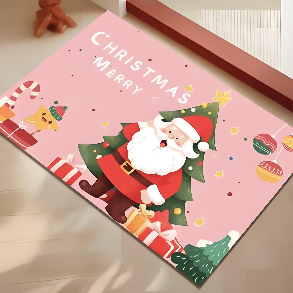 Non-Slip Christmas Rug - Quick-Dry & Absorbent Bathroom Floor Mat