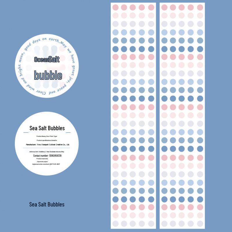 Polka Dot Washi Tape Stickers for Journaling - Small Round Labels