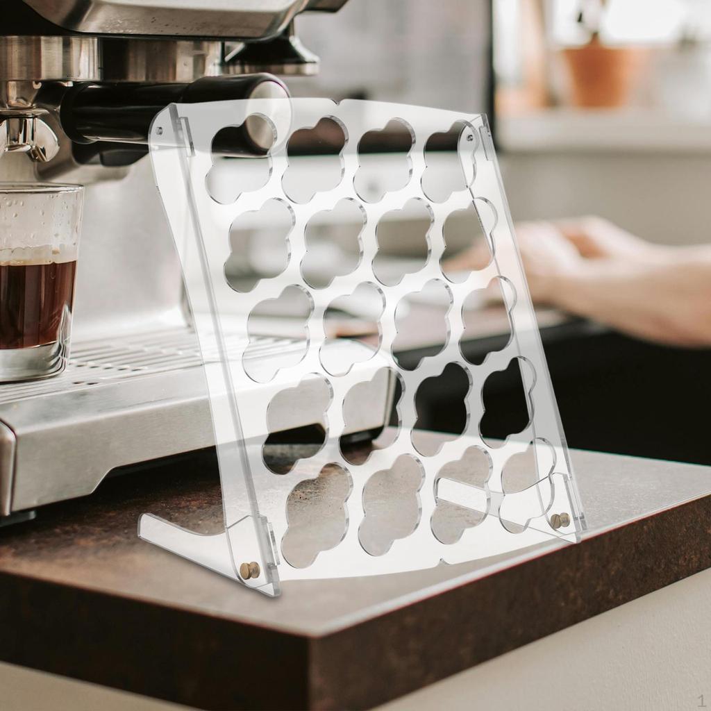 Acrylic Storage Stand for Coffee Capsules, Capsule Display Cafes, Pantries And Bar