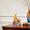 Aris & Juno Five Goats Statue, LIULI Chinese Blessing Decor, Traditional Oriental Home Office Feng Shui