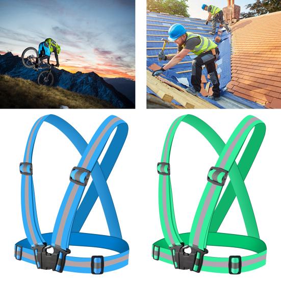 Reflective Vest Ultralight Lightweight High Visibility Adjustable Elastic Safety Vest for Motorcycle