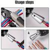 1Pcs Electric Drill Strand Connector Electric Drill Cable Quick Wire Stripping Tool No Live Drill Nut Wire Stripping Tool