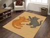 Tapis Chat Mignon Abstrait Tapis Décoration Intérieure Artistique Abstraite Tapis de Porte d'Entrée Funny Chambre à Coucher Salon Tapis de Sol Cadeau pour Passionné de Chats