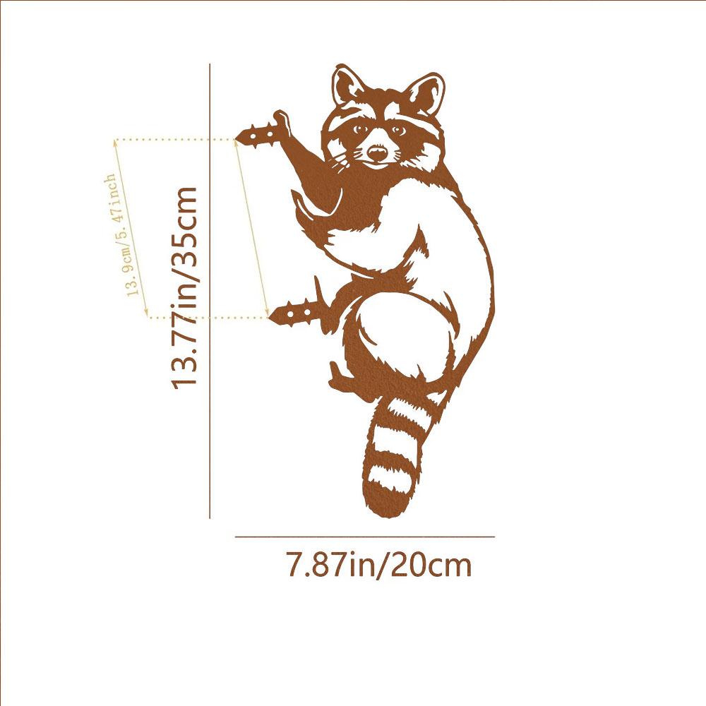 

Уникальный металлический колышек для енота, наружный декор, металлический колышек для сада, украшение двора, наружный колышек для енота, металлический садовый декор бежевый