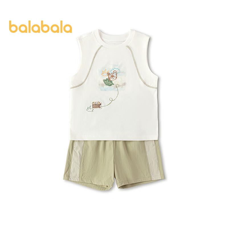 Balabala Boys  Summer Quick-Dry Vest & Shorts Set 110
