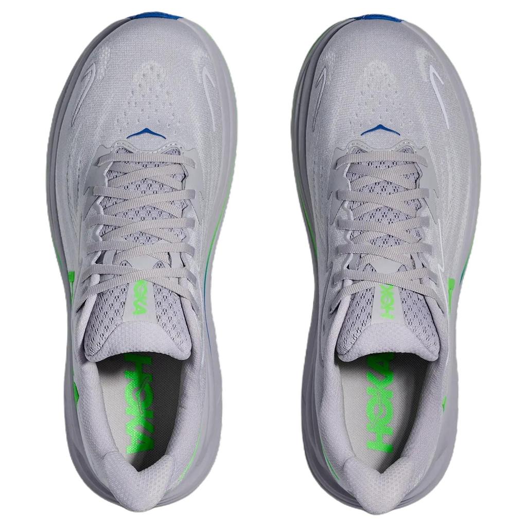 HOKA One One CLIFTON 10 Abriebfest Atmungsaktiv Abriebfest Atmungsaktiv Laufschuhe Herren Grau Grün 1162030-AYNN