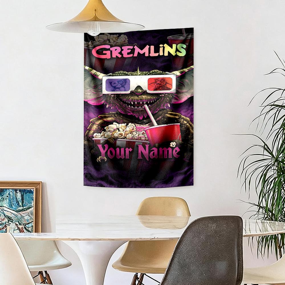 Gremlins Custom Wall Tapestry Aesthetic Wall Tapestry Non-Fading Color Ideal for Dorm Room Four Seasons Decor