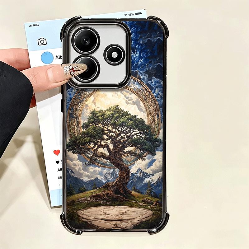Tree of Life Space Soft Phone Case For Xiaomi Poco X7 X8 Pro Max X6 X5 X3 F8 Ultra F7 M8 M7 M5S Redmi 15C 15A 15 14C 13C 12C 13