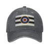 D-Day Stripes With RAF Roundel Denim Fabric Cap Casual Baseball Caps Adjustable Hat Summer Unisex Baseball Hats