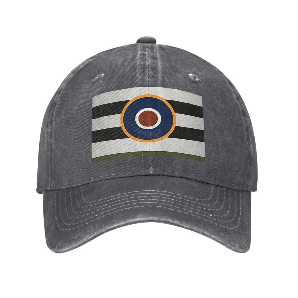 D-Day Stripes With RAF Roundel Denim Fabric Cap Casual Baseball Caps Adjustable Hat Summer Unisex Baseball Hats