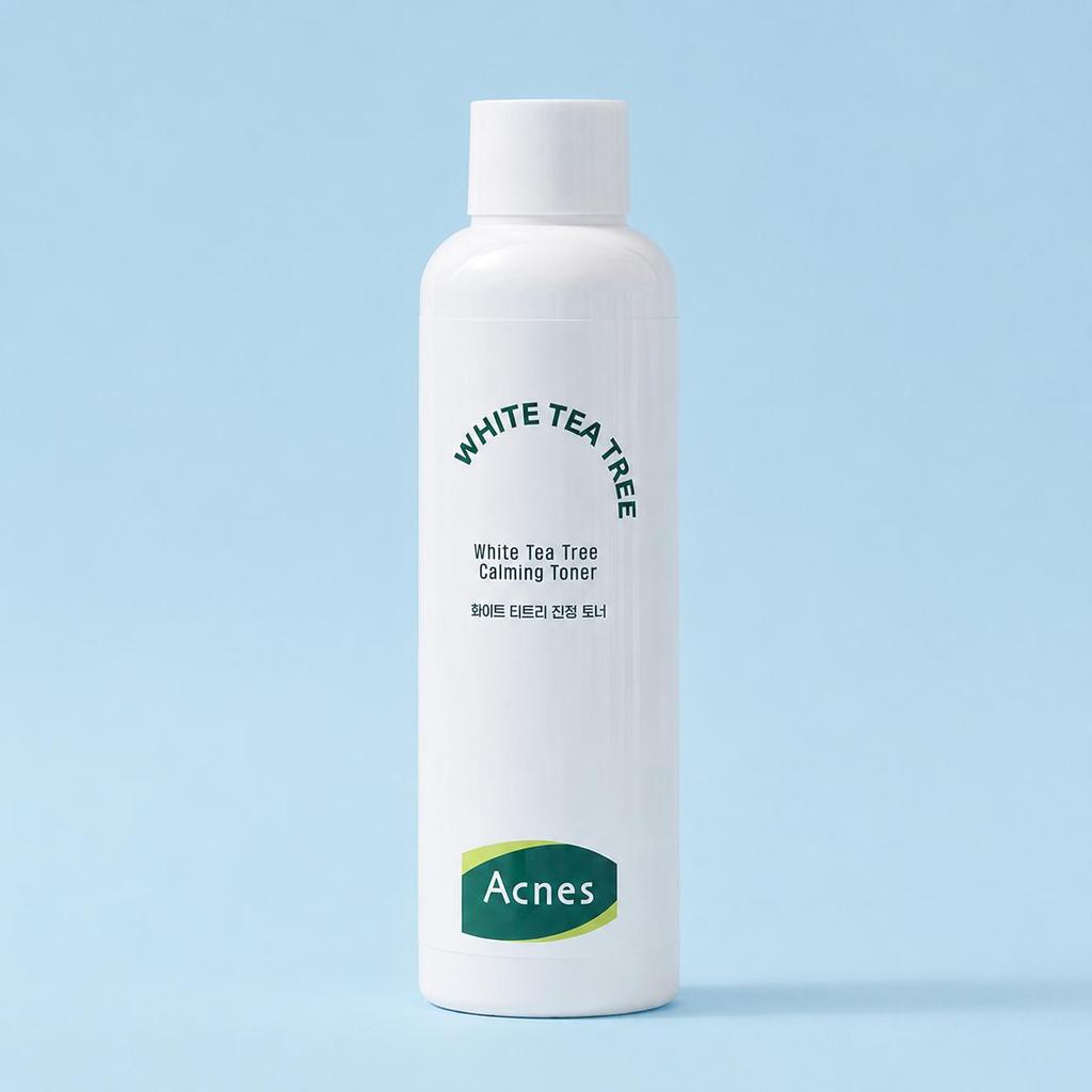 ACNES White Tea Tree Calming Toner 200ml Soothing Hydrating Facial Toner for Troubled Skin K-Beauty Skincare