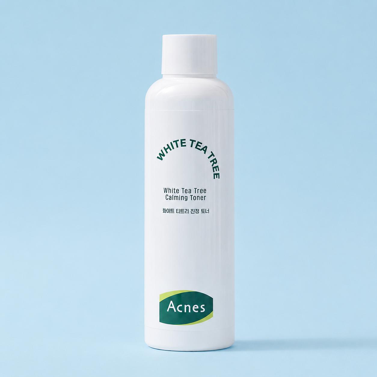 ACNES White Tea Tree Calming Toner 200ml Soothing Hydrating Facial Toner for Troubled Skin K-Beauty Skincare