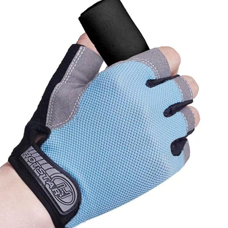 Unisex Halbfinger Atmungsaktive Rutschfeste Handschuhe für Outdoor-Fitness, Radfahren und Klettern.