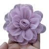 5 Stück DIY Seidenrosen Blütenkopf 3D Gebranntes Stoff Haarschmuck Für Brosche Anzug Jacke Reversnadel