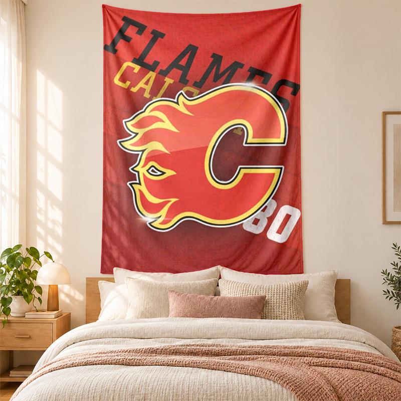 Calgary Flames Tapestry highquality for decorating living room bedroom dorm walls ideal as bedroom wallart orholiday gift