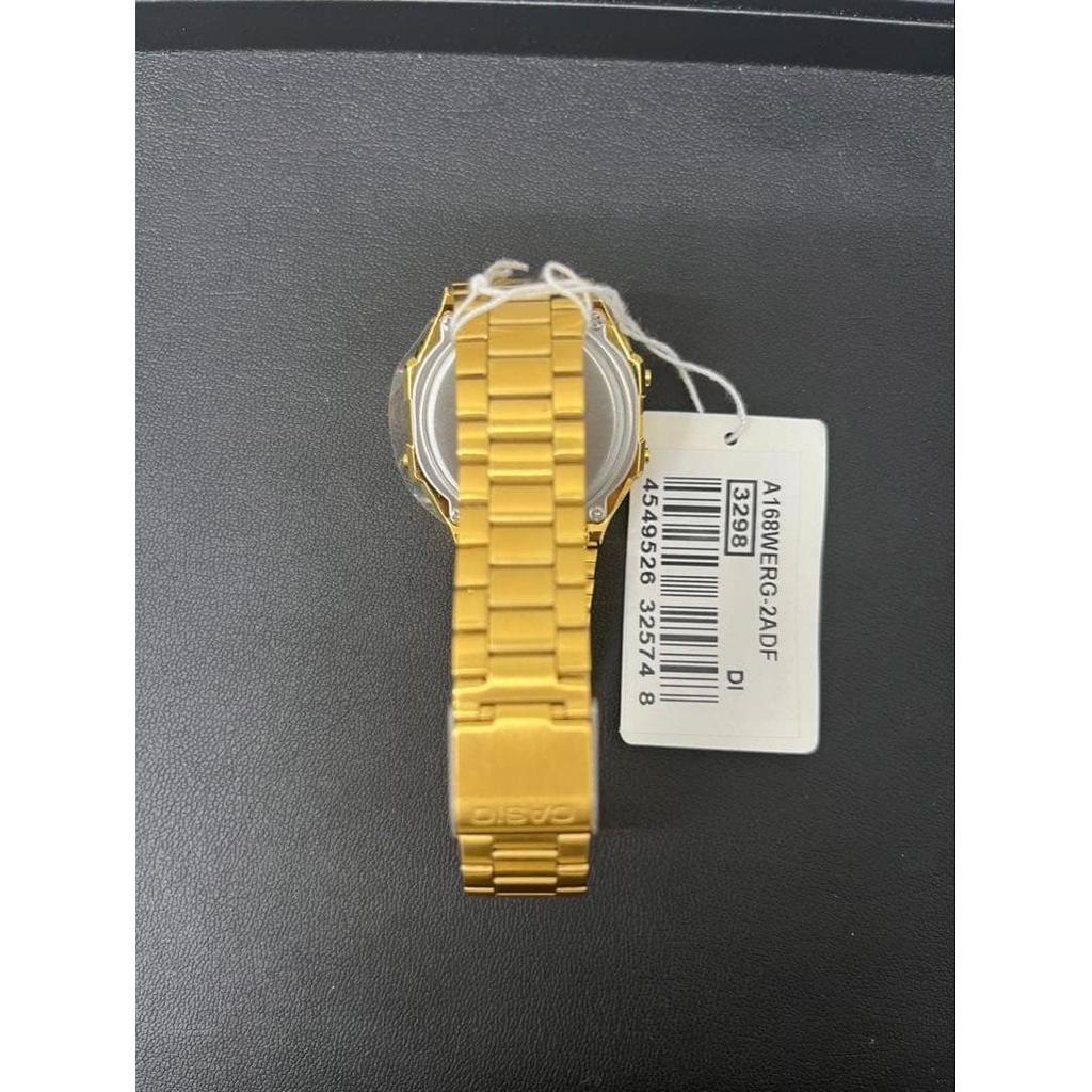 Used 【New Unused】Casio VINTAGE A168WERG-2A Gold Wristwatch