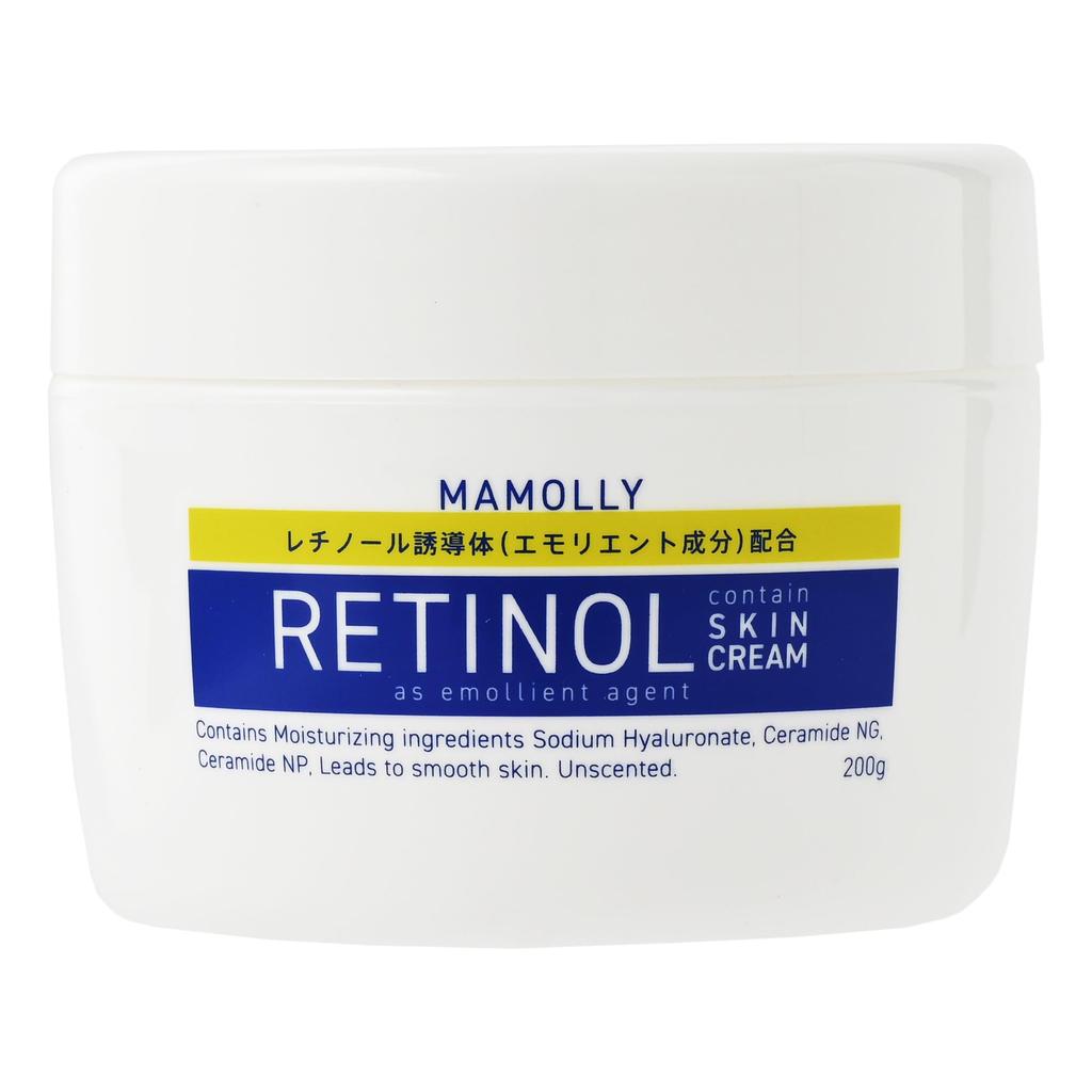 Retinol-containing skin cream