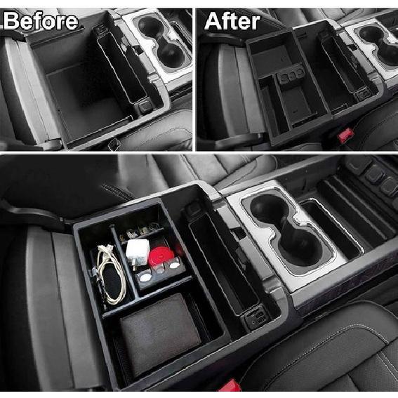 For GMC Yukon Chevy Suburban 2015~2018 Center Console Organizer Glove Tray