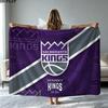 Sacramento Kings Print Flannel Blanket High Quality Warm Comfortable Cover for All Seasons Perfect for Gifts Home Decor