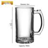 OLOEY Large Thickened Beer & Beverage Glass Mug