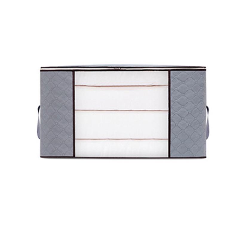Large Clothes Storage Box with Cap Moistureproof Non-woven Bag Quilt Luggage Sundries Organizer