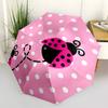 1pc Ladybug Polka Dot Automatic Opening/Closing Umbrella with Operation & Windproof Canopy - Folding Design, Holiday Gift yy260225105