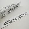 JPA3 3D ABS Car Letters Logo C180 C200 4MATIC Badge Rear Trunk Emblem Decals For Mercedes Benz C Class C180 C200 Tail Accessories