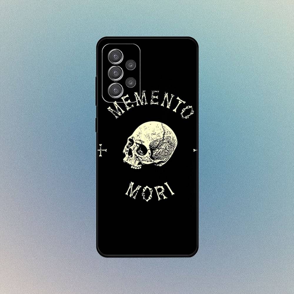 Memento Mori Phone Case For Samsung S25,S24,S21,S22,S23,S30,Ultra,S20,Plus,Fe,Lite,Note,10,9,5G Black Cover