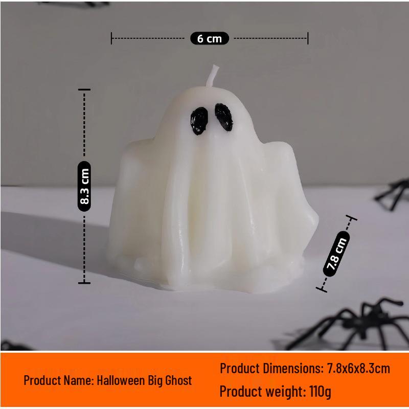 Halloween Ghost-Shaped Candles - Festive Atmosphere & Party Decor