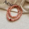 sunstone beaded bracelet 6mm