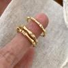 S925 Sterling Silver Adjustable Bamboo Joint Zircon Ring for Women - Versatile, Fashionable Stacking Design