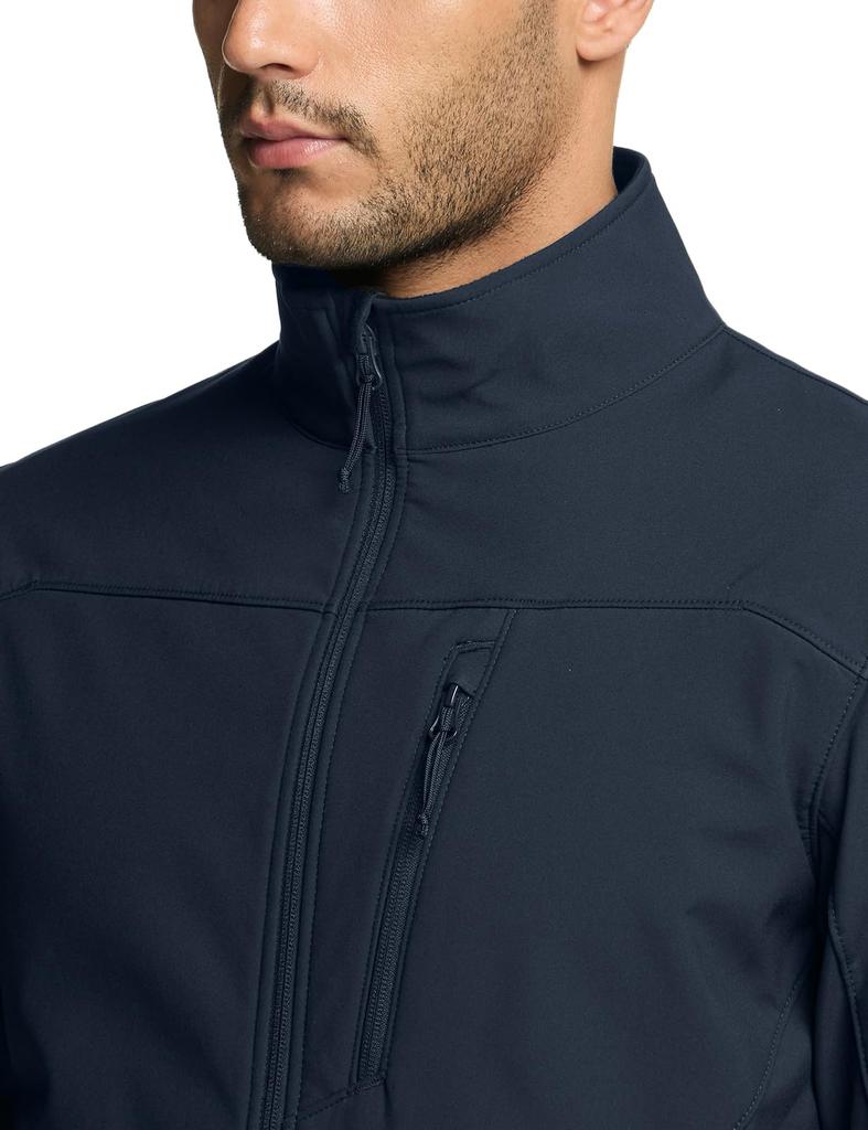 Soft Shell Jacket Fleece Lining Soft Shell Midlayer Running Casual Mountain Climbing Full Zip Jacket Outer Parka For Winter [Tesla] Men's