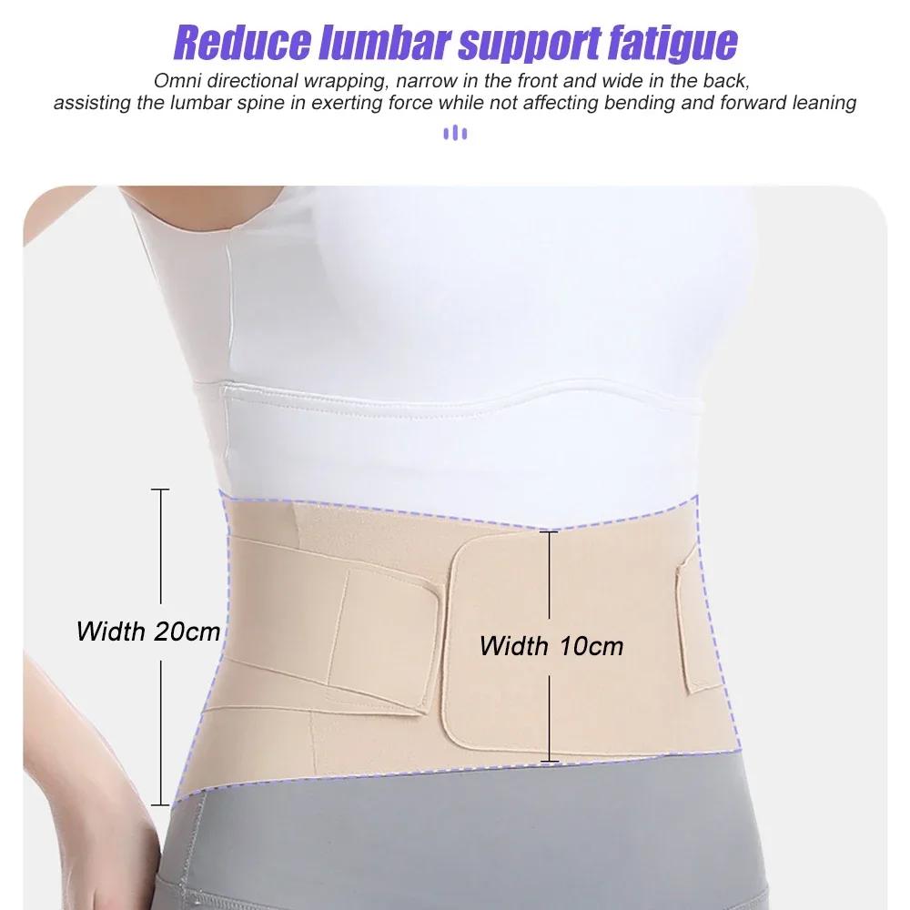 Thin Waist Support Belt For Lower Back Pain Relief, Adjustable Lumbar Support Belt For Sciatica,Scoliosis, Herniated Disc,Unisex