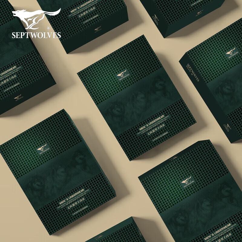 Septwolves Men's Plush Thickened Thermal Underwear Set