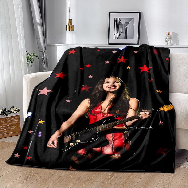 OR Olivia Rodrigo SOUR GUTS 3D Singer Soft Flannel Blanket for Beds Bedroom Sofa,Throw Blanket for Cover Gift Office Picnic