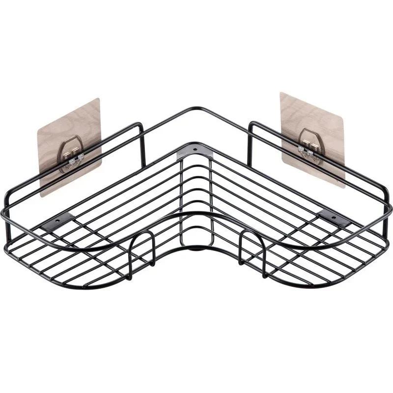 Mini Style Home Bathroom Storage Rack Multifu Bathroom Wall Punching Free Storage Rack Toiletries Organizer Shelves Home Tool