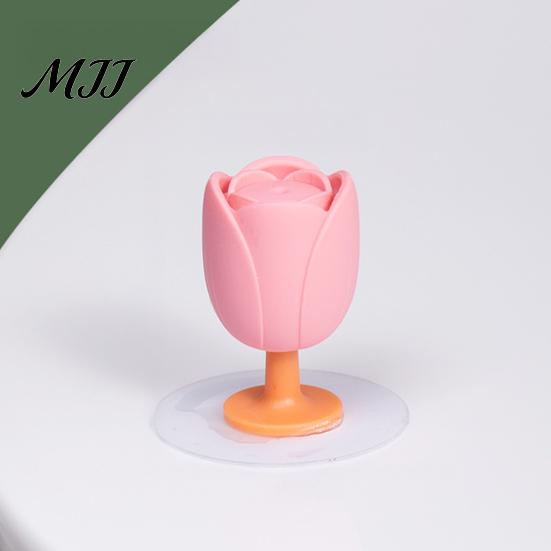 Non Slip Toilet Seat Handle Lid Lifter with Flower Handle, Silicone Easy Lifting Opener, Adjustable Anti-slip Gadget, No-touch for Bathroom Convenient