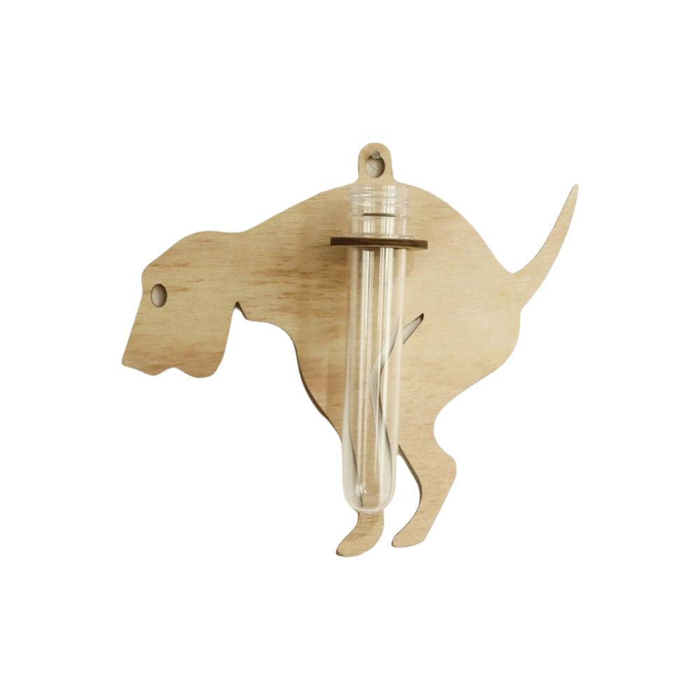 Vase Wall Mounted Planter Wooden Flower Pot Water Plant Tube Stand Planter Holder Living Room