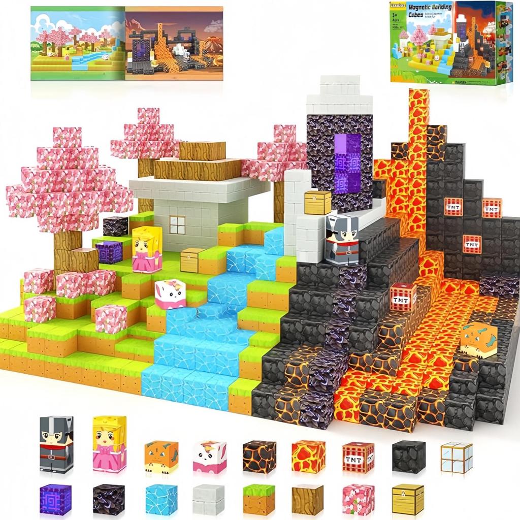 Magnetic Building Cubes: Children's Educational DIY Toy Set